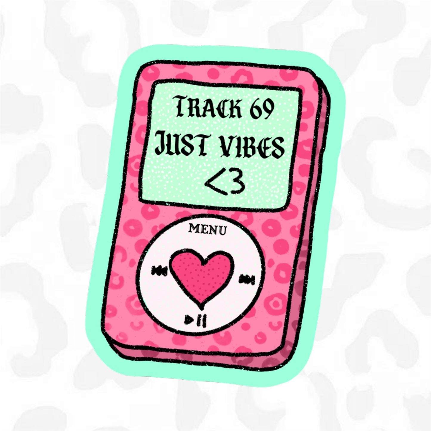 JUST VIBES iPOD Sticker