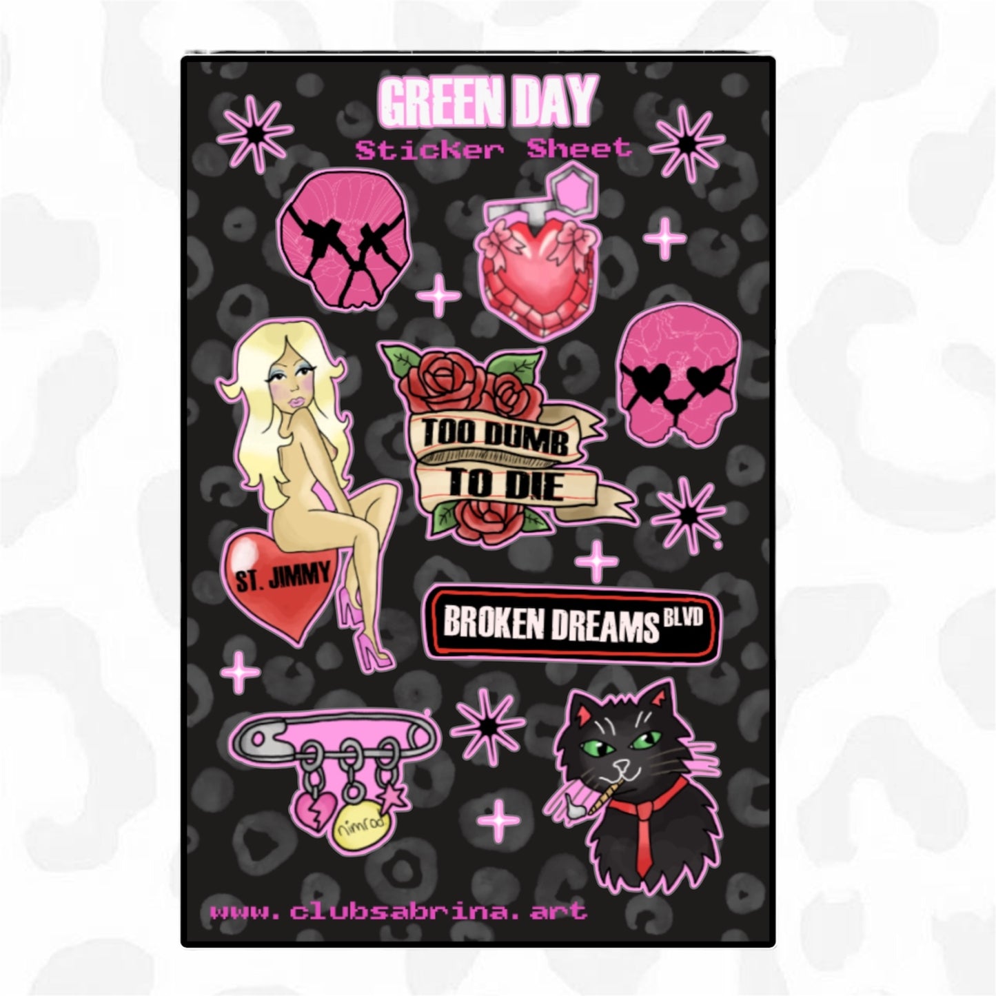 GREEN DAY Sticker Sheet