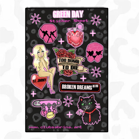 GREEN DAY Sticker Sheet