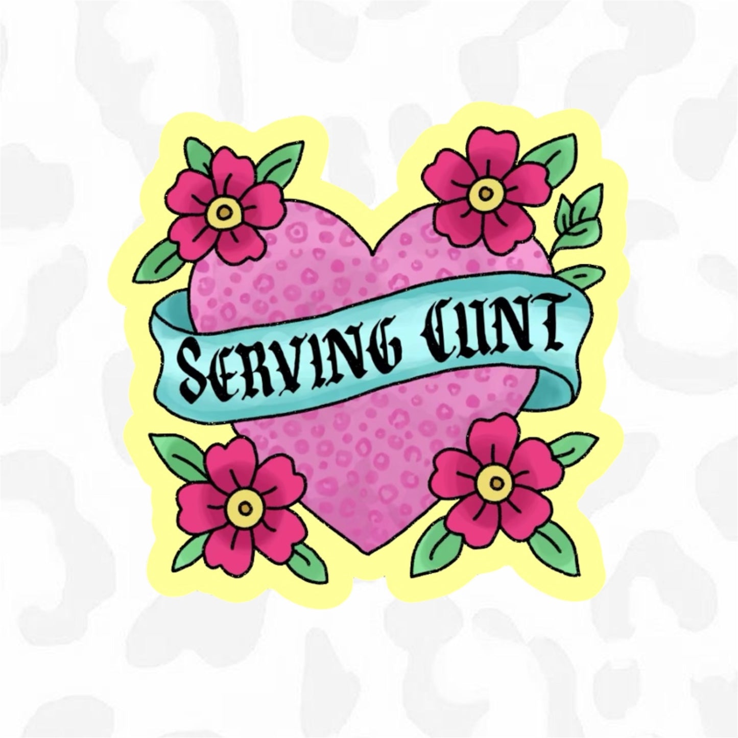 SERVING CUNT Sticker