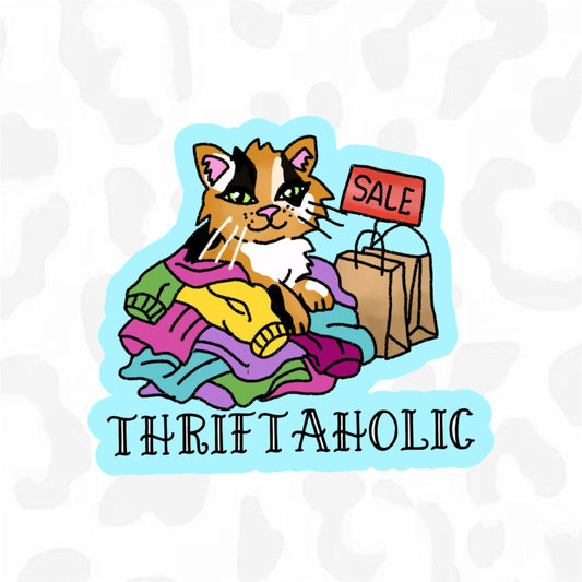 THRIFTAHOLIC Sticker