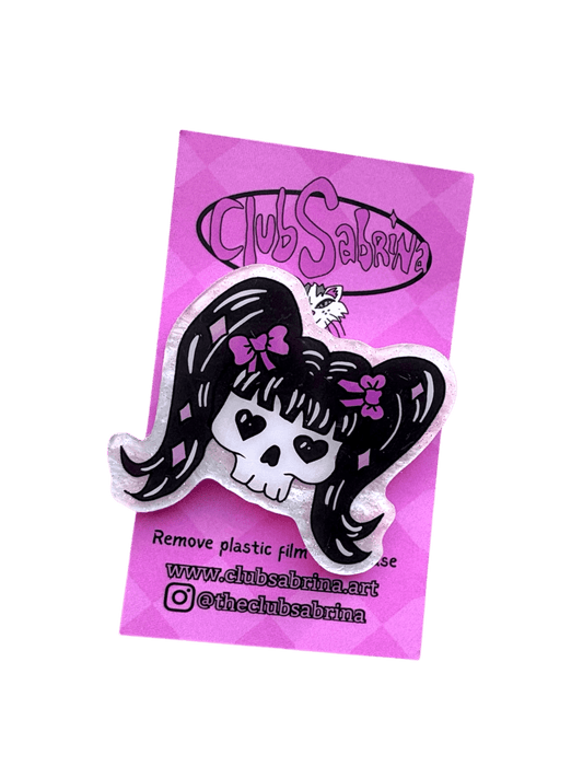 𝑭𝒆𝒂𝒓 𝒐𝒇 𝑫𝒚𝒊𝒏𝒈 Acrylic Pin - Club Sabrina