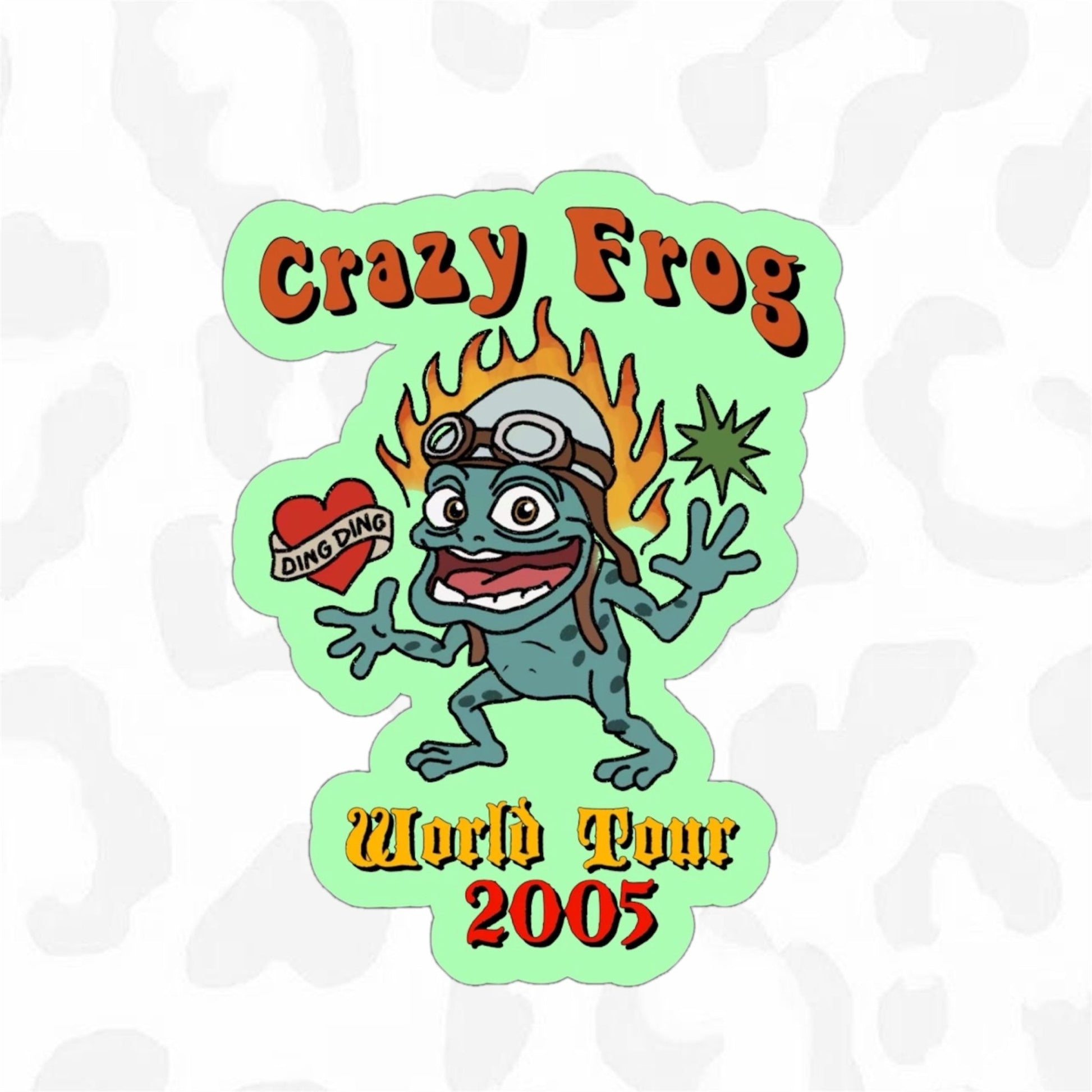 CRAZY FROG WORLD TOUR Sticker - Club Sabrina