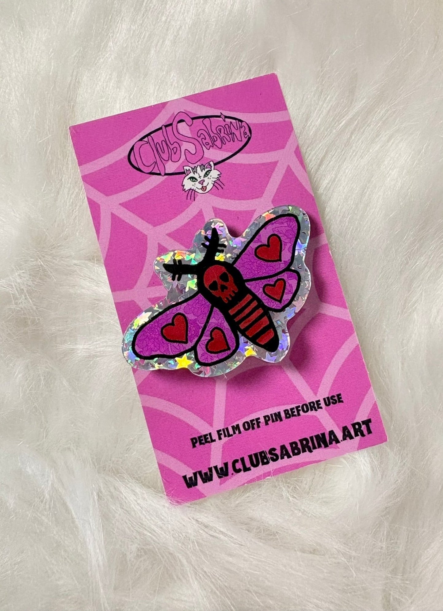 DEATHMOTH Acrylic Pin - Club Sabrina