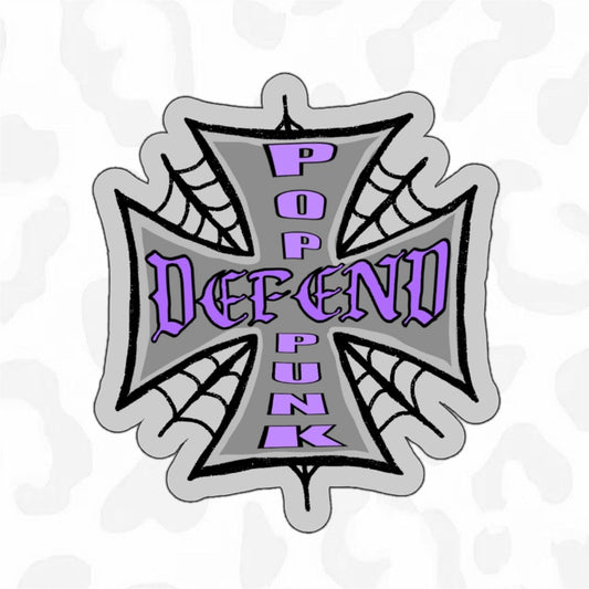 Defend Pop Punk Sticker - Club Sabrina
