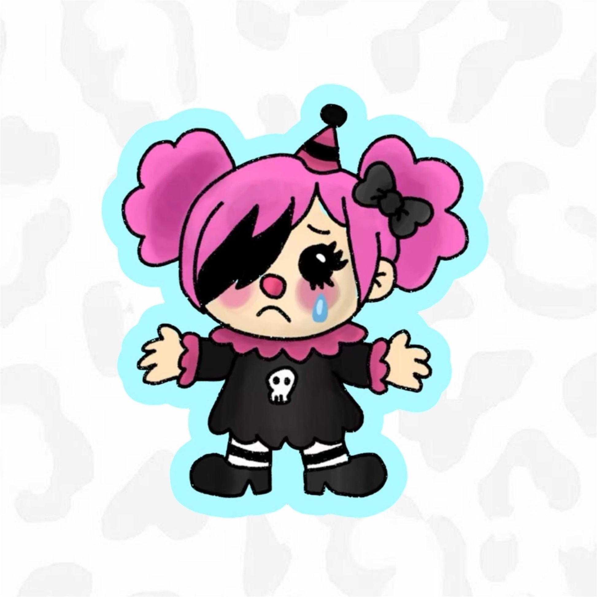 EMO CLOWN Sticker - Club Sabrina