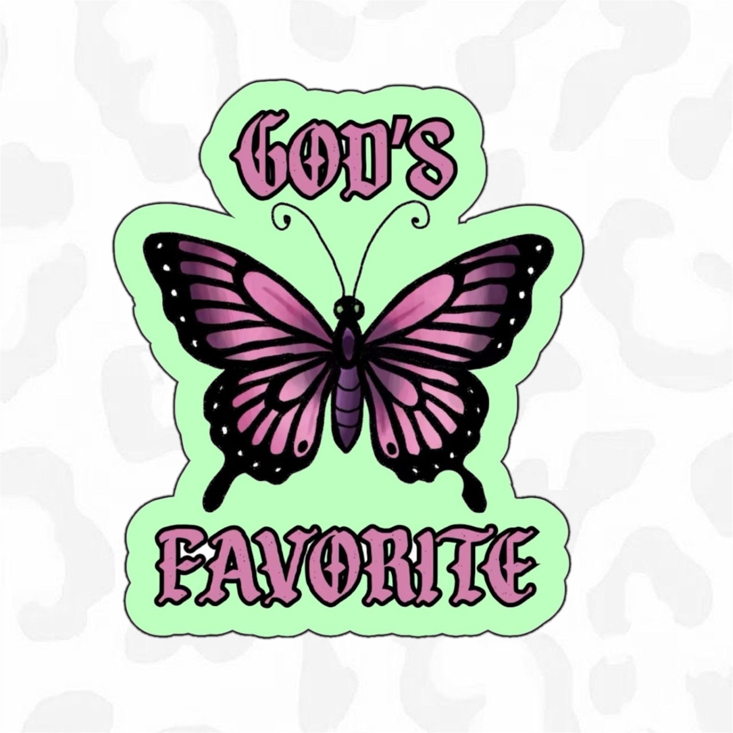 GOD’S FAVOURITE Sticker - Club Sabrina
