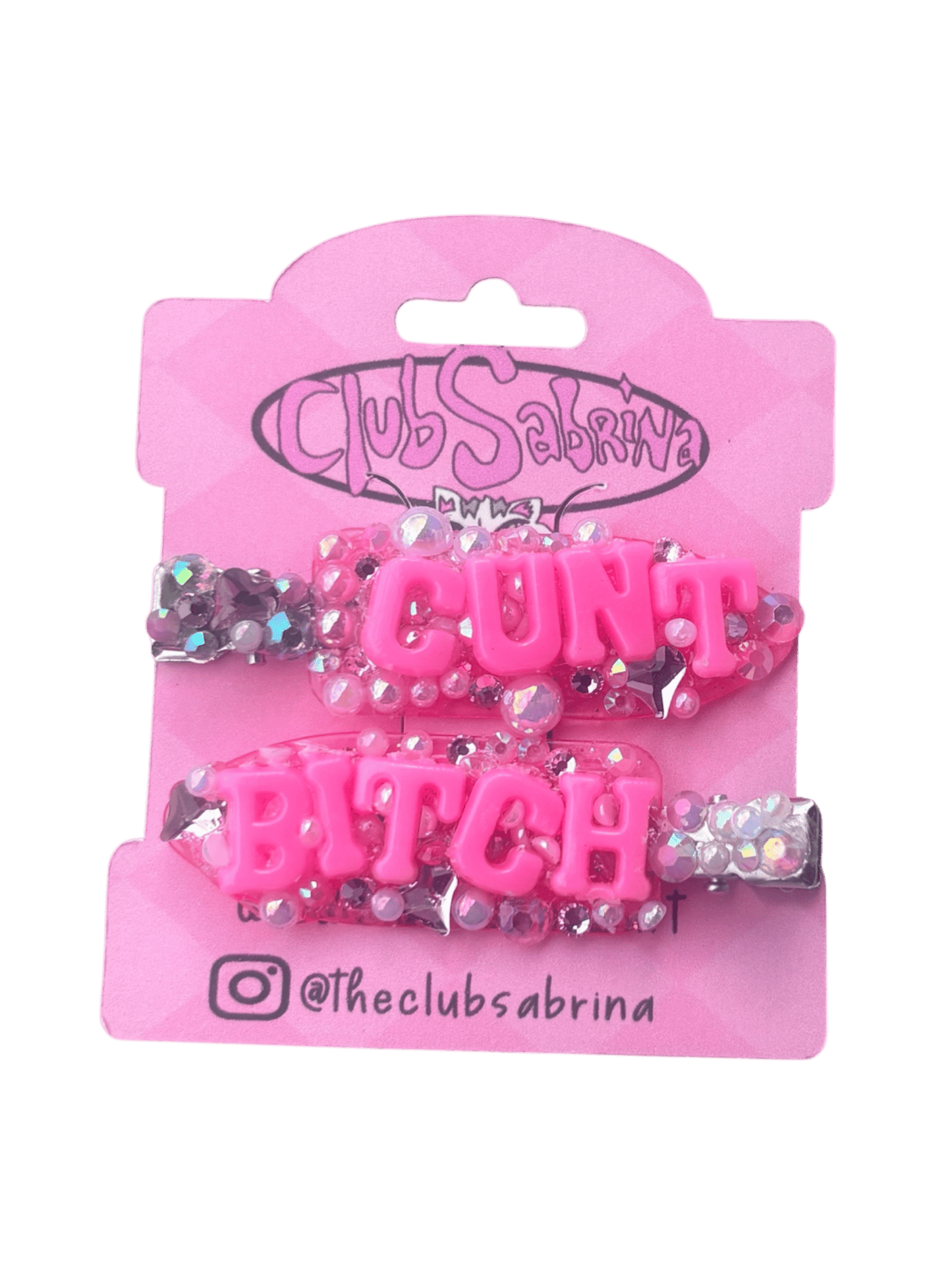 𝑪𝒖𝒏𝒕/𝑩𝒊𝒕𝒄𝒉 Hair Clips - Club Sabrina