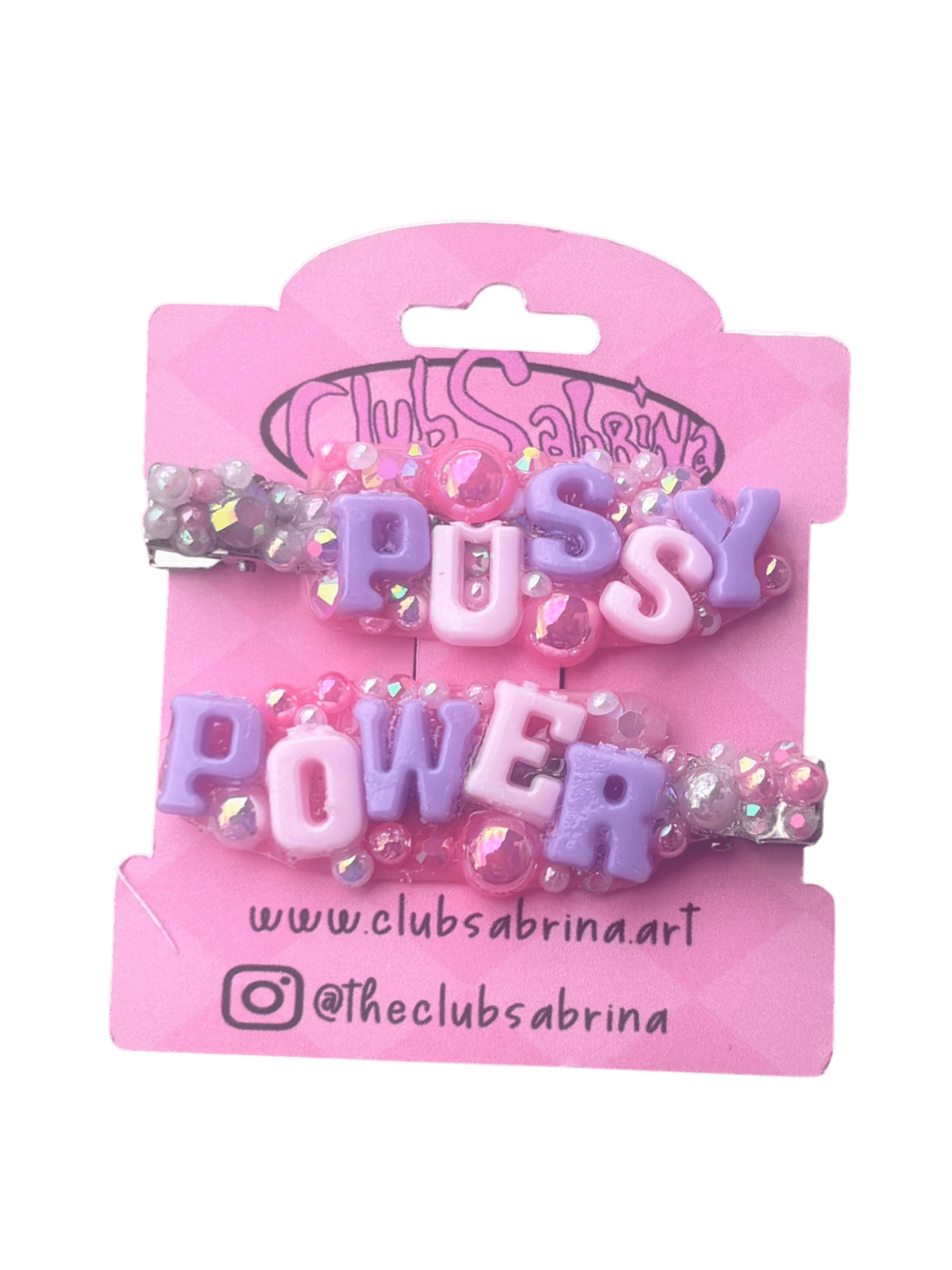 𝑷𝒖𝒔𝒔𝒚 𝑷𝒐𝒘𝒆𝒓 Hair Clips - Club Sabrina