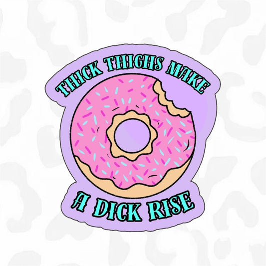 THICK THIGHS Sticker - Club Sabrina